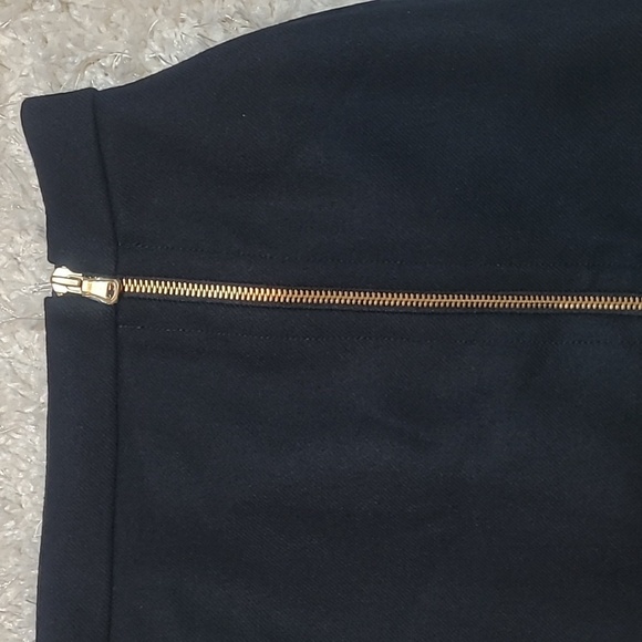 J.Crew Black Wool High-Waist Asymmetrical Zip Midi Skirt Women’s 0 NWT - Picture 8 of 15